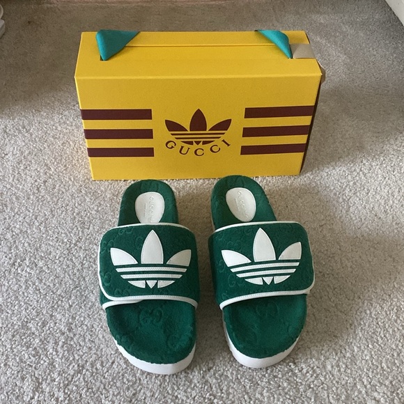 Gucci Other - Gucci x Adidas GG Platform Sandals